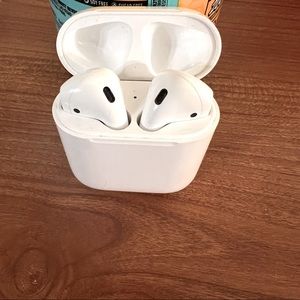 Gen 1 Apple headphones fully charged and will come with a charger if needed.